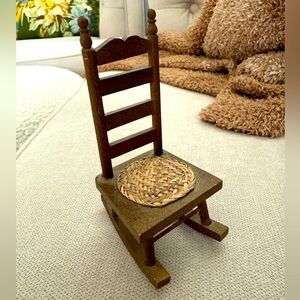 Vintage Dollhouse Rocking Chair